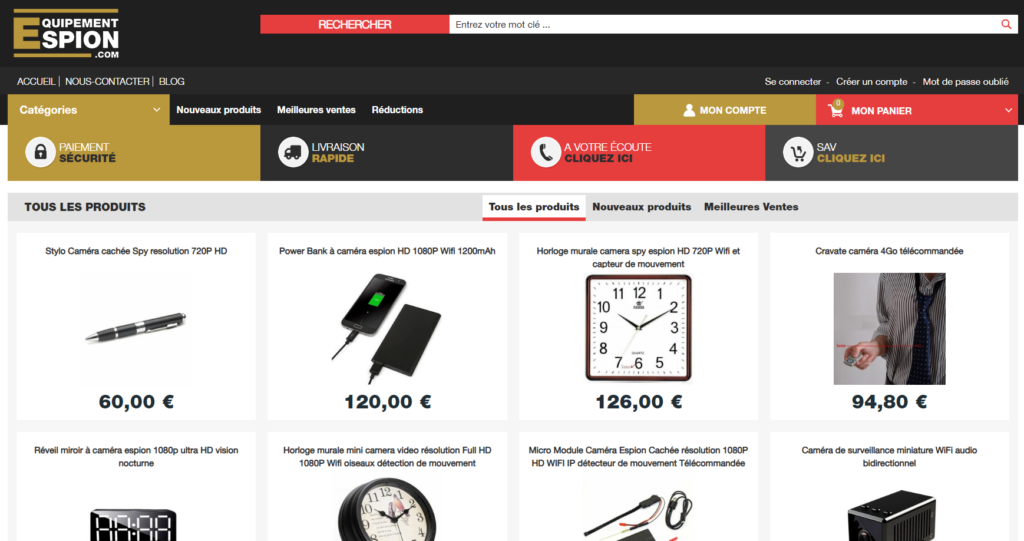 Equipement espion